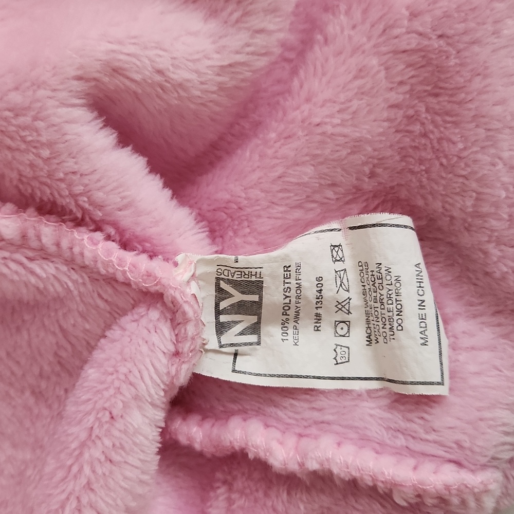 NY Threads Pink   Robe Plush Soft Long Bathrobe Sz XL - Picture 3 of 8